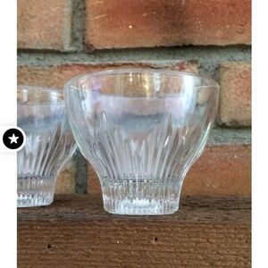 Vintage Art Deco Cocktail Rocks Glasses Indiana Glasswear Barwear Set of 3